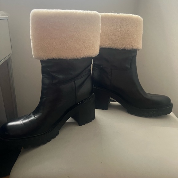 MARC FISHER FUR CUFF BOOTIE - Picture 5 of 16